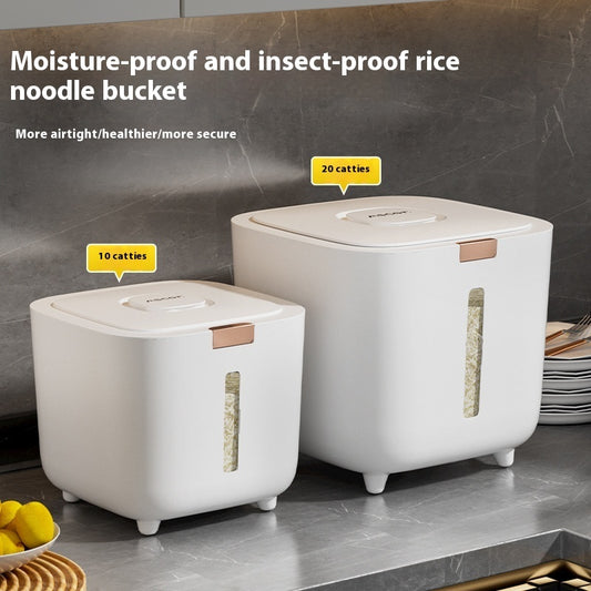 Sealed Rice Storage Bucket – Insect-Proof & Moisture-Proof Food-Grade Container with Measuring Cup (10kg / 20kg / 30kg)