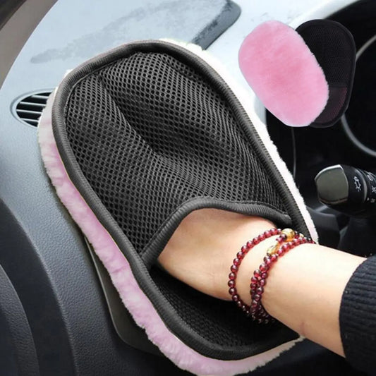 FluffyShine™ Imitation Wool Car Wash & Polishing Gloves