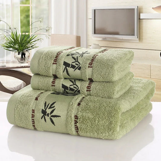 Bamboo Fiber Towels Set Home Bath Towels for Adults Face Towel Thick Absorbent Luxury Bathroom Towels Toalha De Praia
