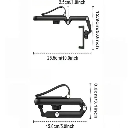 Car Phone Holder for Sun Visor – 360° Rotating Multifunctional Mount for iPhone, Samsung & Android Phones