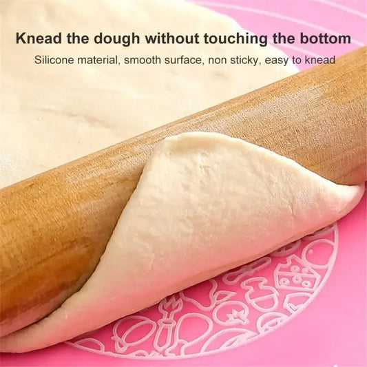 Large Size Silicone Kneading Pad Non-Stick Surface Rolling Dough Mat With Scale Kitchen Cooking Pastry Sheet Oven Liner Bakeware
