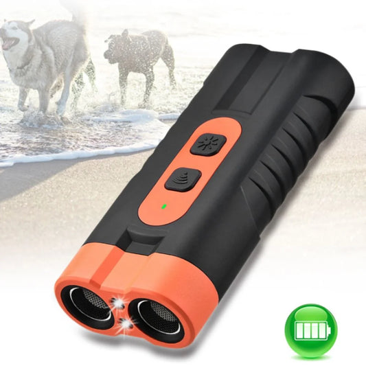 BarkGuard™ Rechargeable Ultrasonic Dog Repeller – Remote Control Trainer & LED Flashlig
