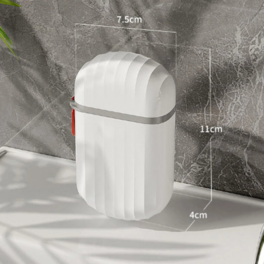 Portable Travel Soap Case with Drain Tray – Leak-Proof Soap Holder with Cover for Home & Outdoor Use