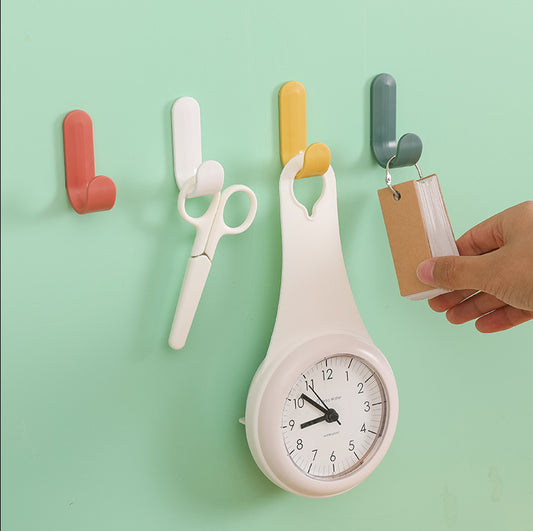 Strong Adhesive Wall Hooks – Multi-Purpose Door Hanger for Clothes, Keys & Towels | No-Drill Coat Rack for Home, Kitchen & Bathroom