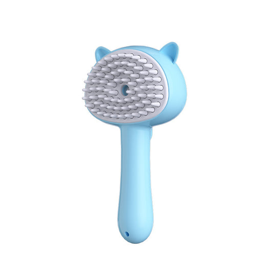 Rechargeable Pet Grooming Brush with Mist – Self-Cleaning Hair Remover & Massager for Cats and Dogs