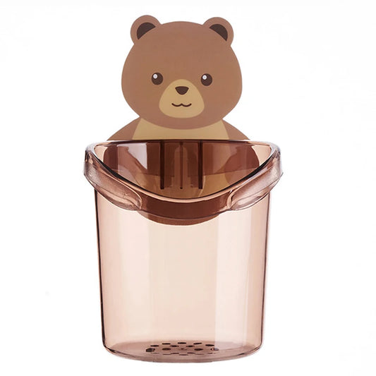 Home Bathroom Accessories Set Toothbrush Holder Toothpaste Storage Rack Wall Mount Toothbrush Cup Rack Toothbrush Stand  Child