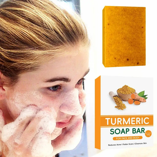 Turmeric & Ginger Facial Soap – Deep Cleansing, Anti-Acne & Skin Brightening Bar