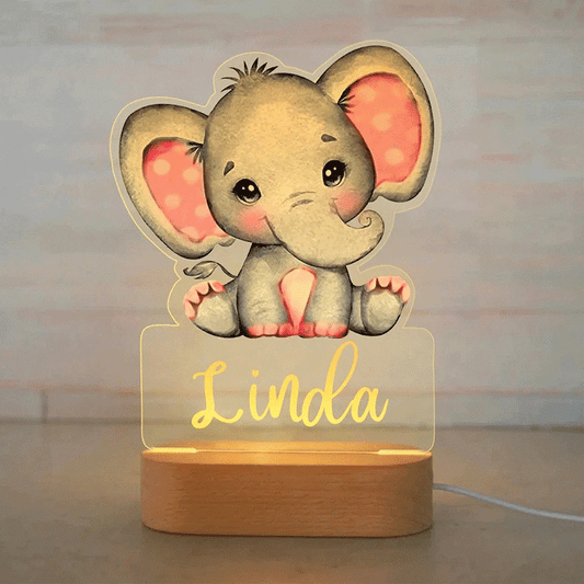 Personalized Baby Night Light Custom Neon Sign Baby Gift Birth Bedside Lamp Children's Room Nursery Gift For Kids Dropshipping
