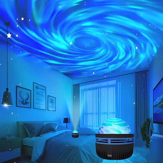 StarAura™ LED Galaxy Projector – Colorful Sky Night Light for Bedroom, Kids Room & Party Décor