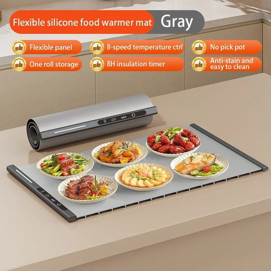 Foldable Electric Warming Tray with 8 Temperature Settings