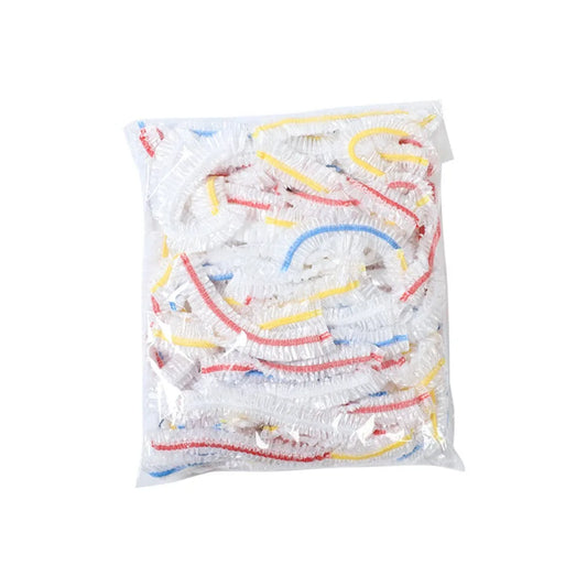 100-Pack Elastic Disposable Food Covers for Quick Freshness Sealing