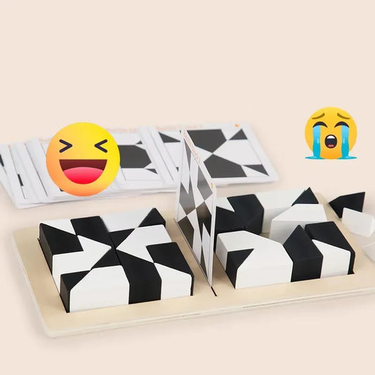 Montessori Wooden Black & White Tangram Puzzle