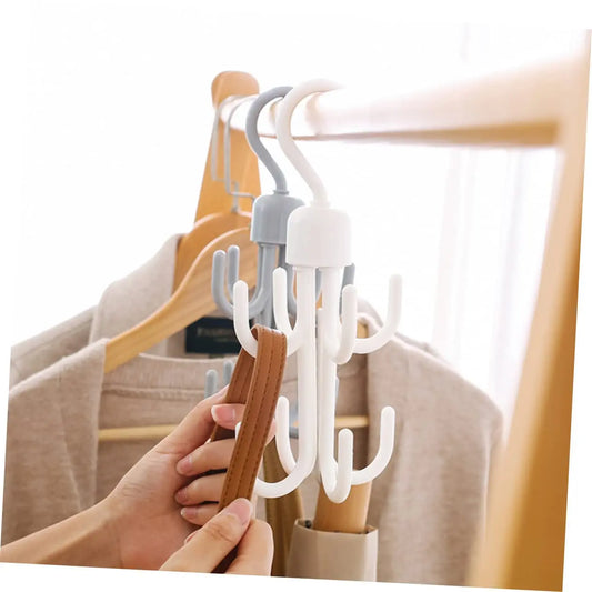 Rotate Hook Holder Rack – 360° Rotating Eight-Claw Handbag & Closet Organizer