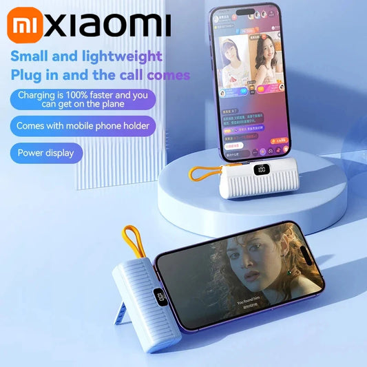 30000mAh Mini Portable Pocket Power Bank Type-c Two-ways Fast Effective Charging Power Bank Compatible For IPhone