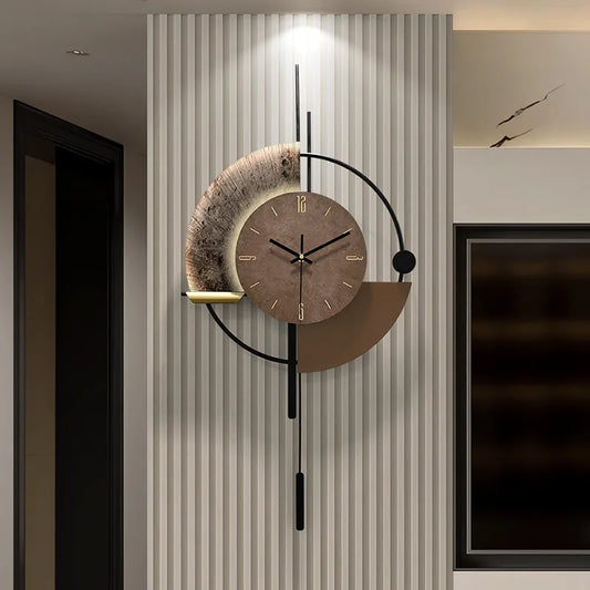 Modern Minimalist Voice-Controlled Luminous Sunburst Wall Clock
