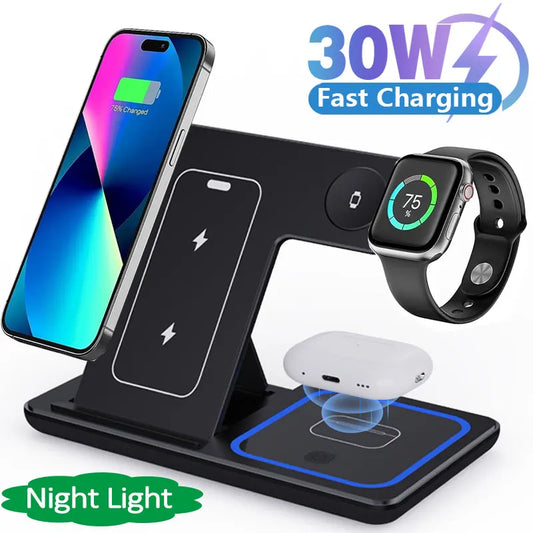 3-in-1 Foldable Wireless Charging Stand