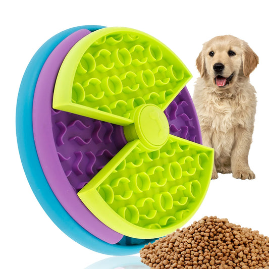 1/2 Pcs Dog Slow Feeder Puzzle Toy – 3-Layer Interactive Pet Feeder to Prevent Gulping & Improve Eating Habits