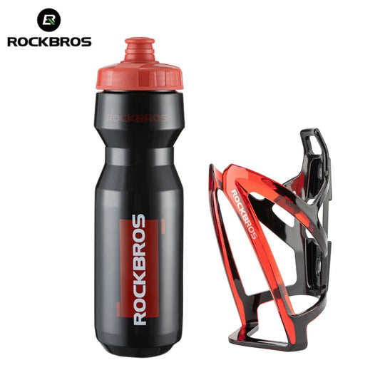 Cycling Water Bottle & Holder Set – 750ml Sports Bottle with Integrated Molded Holder