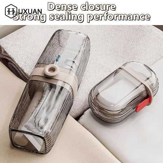 Portable Travel Soap Case with Drain Tray – Leak-Proof Soap Holder with Cover for Home & Outdoor Use