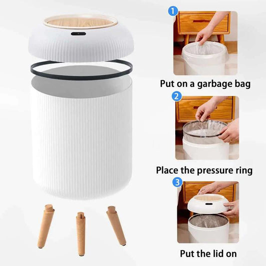 SmartBin™ 2025 Automatic Sensor Trash Can – Touchless Recycle Bin for Home, Kitchen & Office