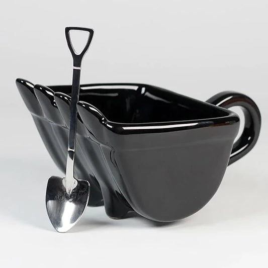 3D Excavator Bucket Coffee Mug with Shovel Spoon – Creative Construction-Themed Cup