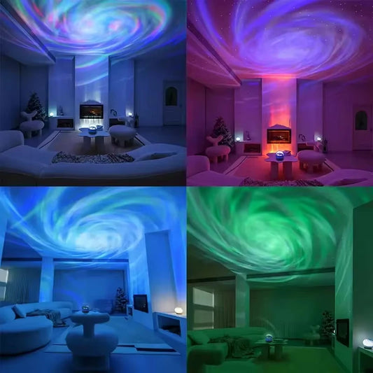 StarAura™ LED Galaxy Projector – Colorful Sky Night Light for Bedroom, Kids Room & Party Décor