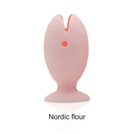 Fish-Shaped Silicone Toothbrush Holder – Standing Toothbrush Rack with Suction Cup & Portable Toothbrush Cover for Bathroom Storage