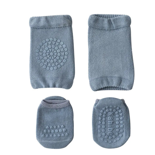 Baby Knee Pads & Anti-Slip Socks Set – Crawling Safety Protection for Boys & Girls