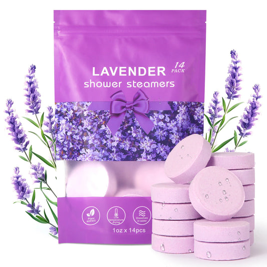 Lavender Shower Steamers – Natural Essential Oil Aromatherapy Tablets