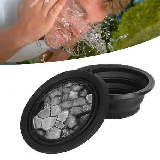 Foldable Silicone Ice Facial Washbasin for Cold Therapy & Skincare