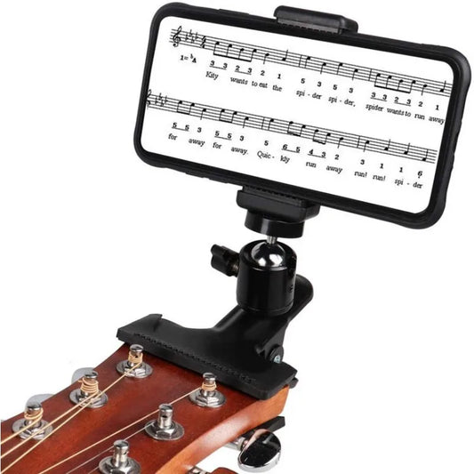 Guitar Headstock Mobile Phone Holder for Acoustic & Electric Guitars