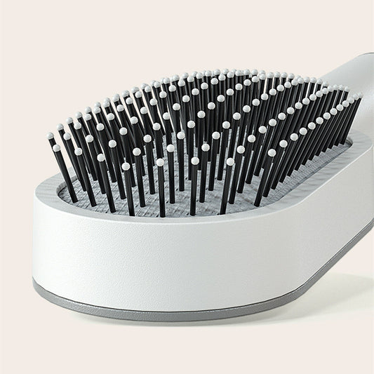 Self-Cleaning Hair Brush – One-Key Hair Removal Air Cushion Comb with Scalp Massage & Anti-Static Design